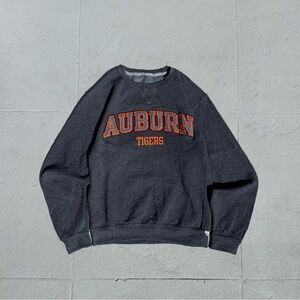 Auburn Tigers Black Crewneck Pullover Sweatshirt